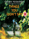 Cover image for Things You Won't Say